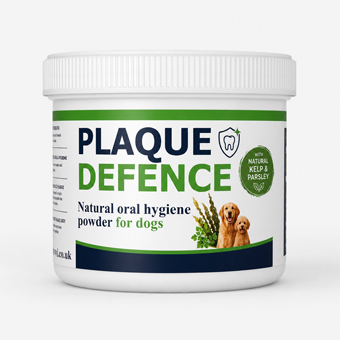 Canine Vita Plaque Defence natural oral hygiene powder for dogs